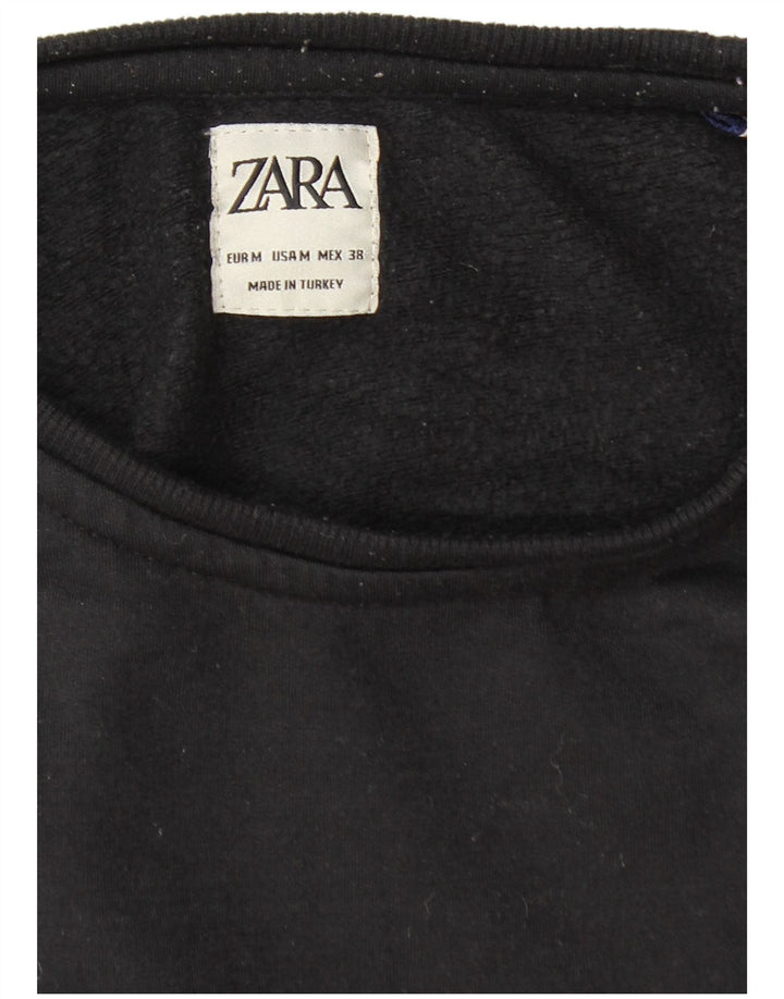 Zara Herren Sweatshirt Pullover Medium Schwarz