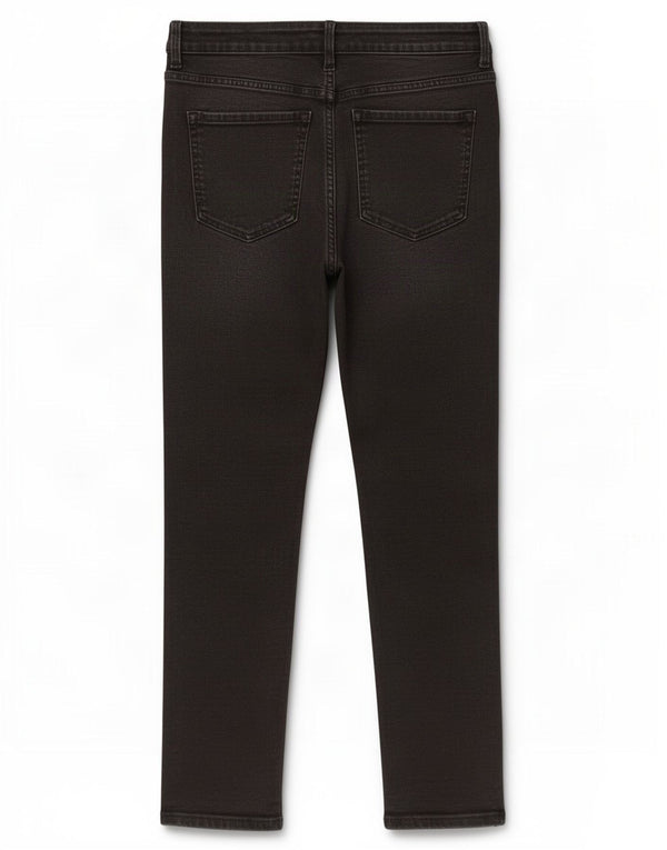 Marks & Spencer Damen Slim Jeans UK 14 Large W32 L27 Schwarze Baumwolle