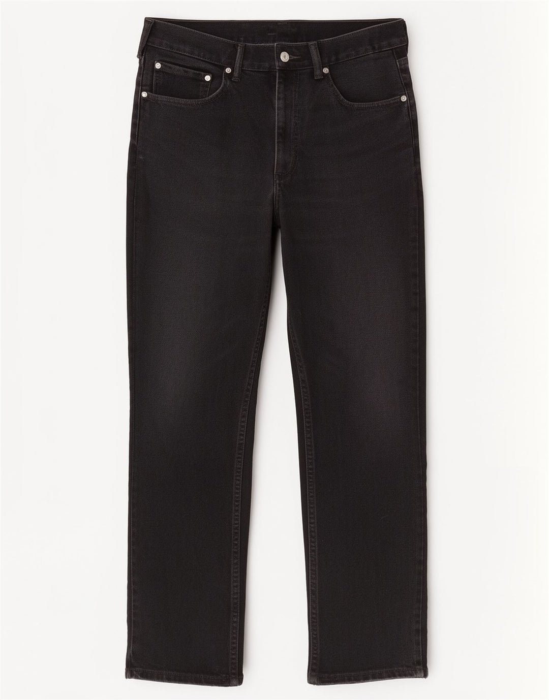 Levi's Damen 505 Straight Jeans W36 L29 Schwarze Baumwolle