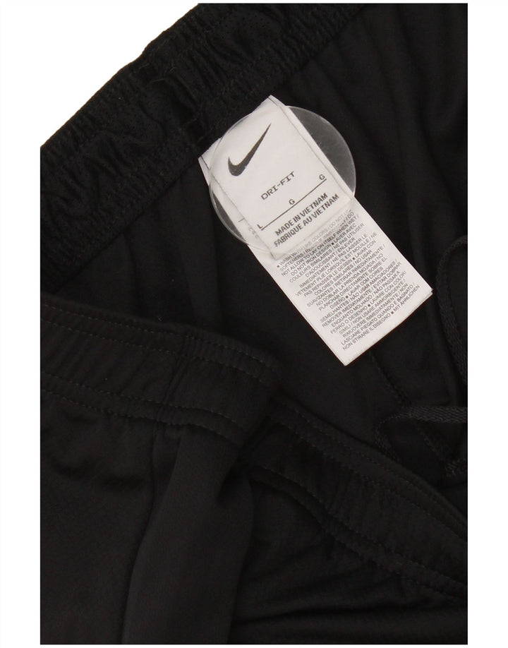 Nike Herren Dri Fit Sportshorts, groß, schwarzes Farbblock-Polyester