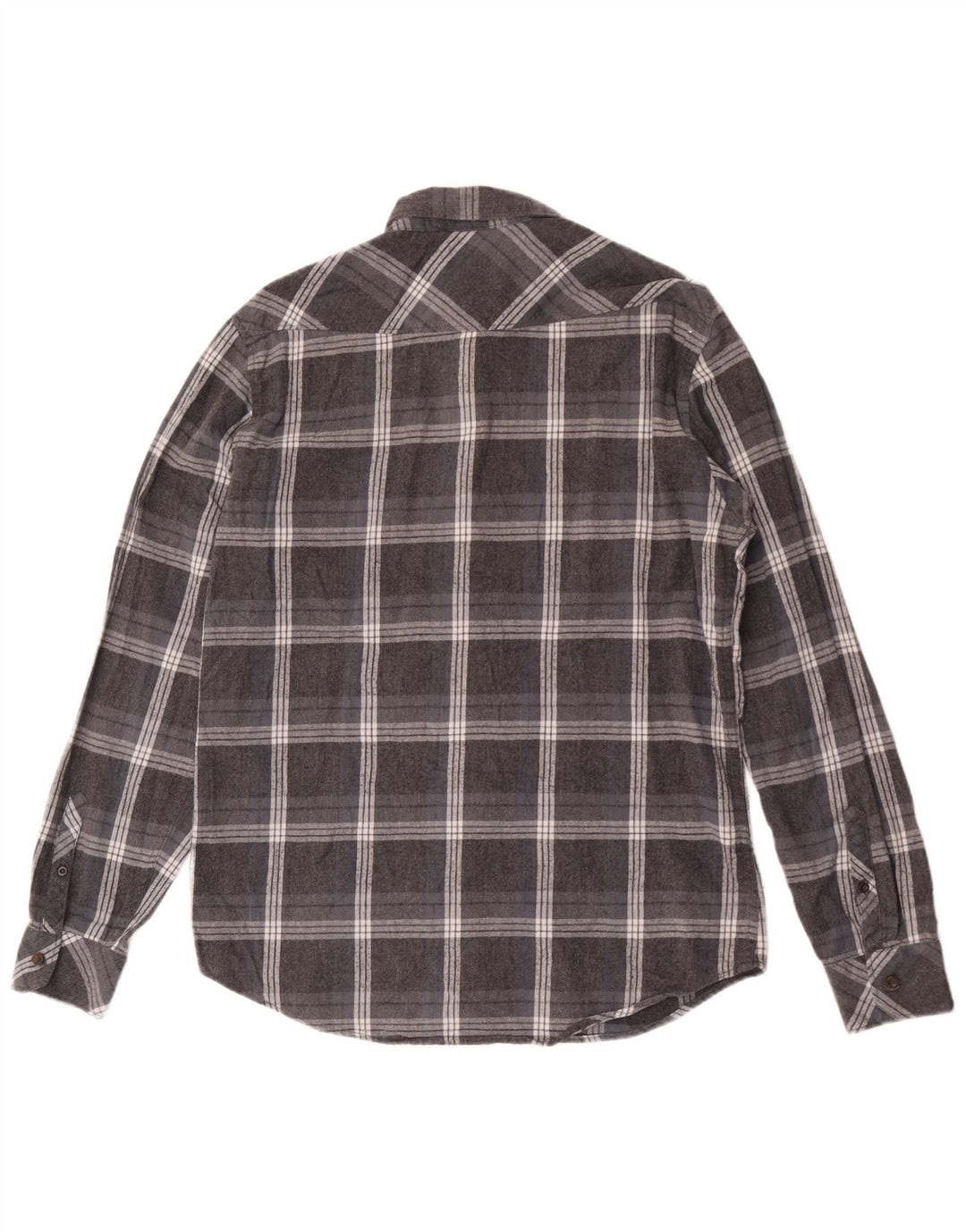 Billabong Herren-Flanellhemd, groß, grau, kariert, Baumwolle