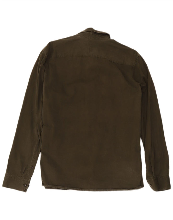 Ted Baker Herrenhemd Größe 5 XL Khaki Baumwolle