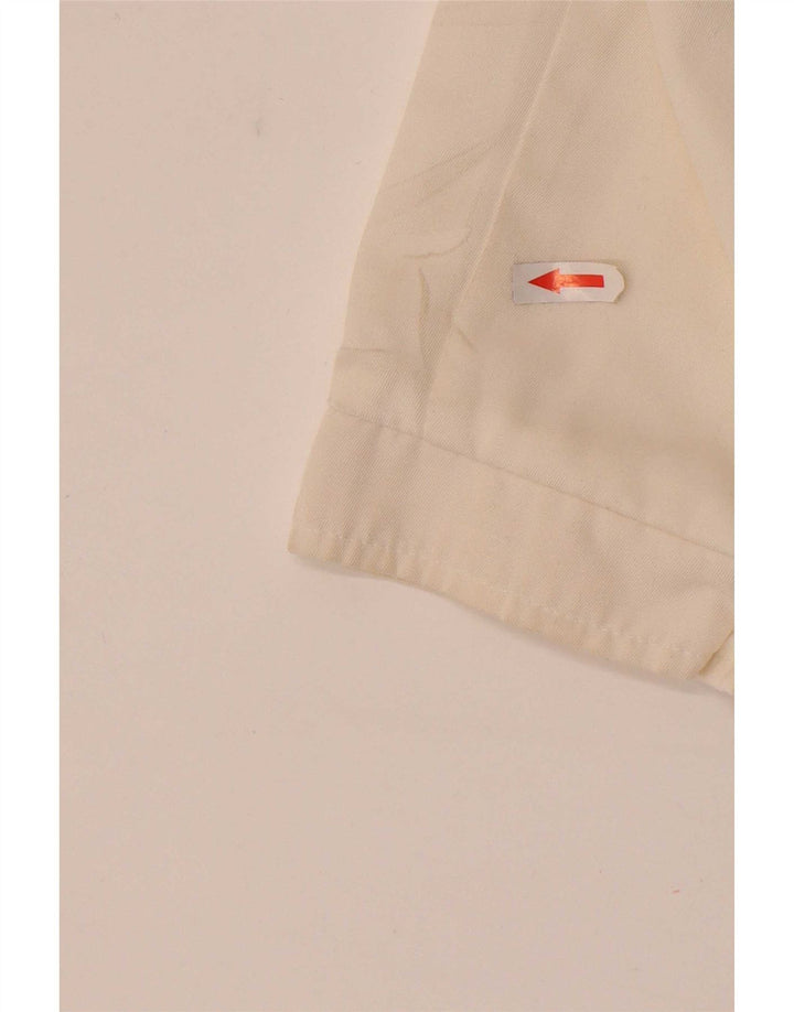 Vintage Damen Bomberjacke IT 46 Großes weißes Farbblock-Polyester