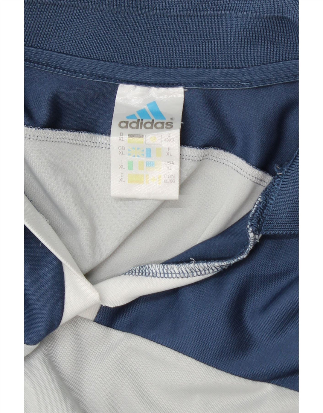 Adidas Herren Climalite Poloshirt XL Marineblau Colourblock Polyester