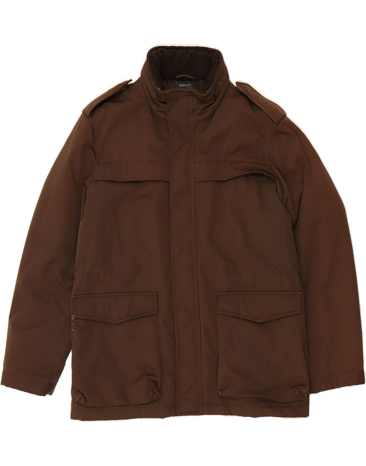 GANT Mens Military Jacket UK 38 Medium Brown Cotton Vintage Gant and Second-Hand Gant from Messina Hembry 