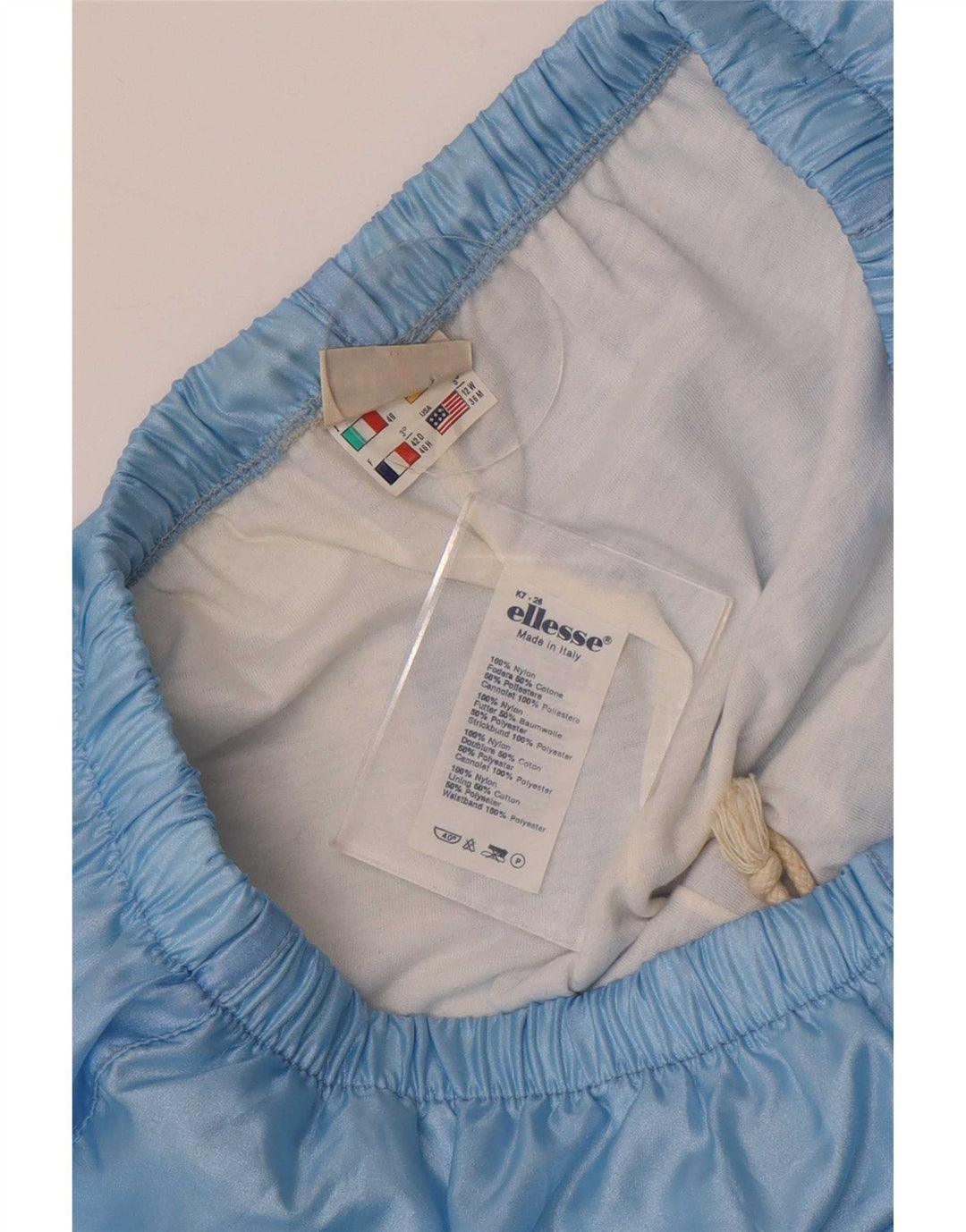 Ellesse Damen-Trainingshose, Jogginghose, US 12, großes blaues Nylon