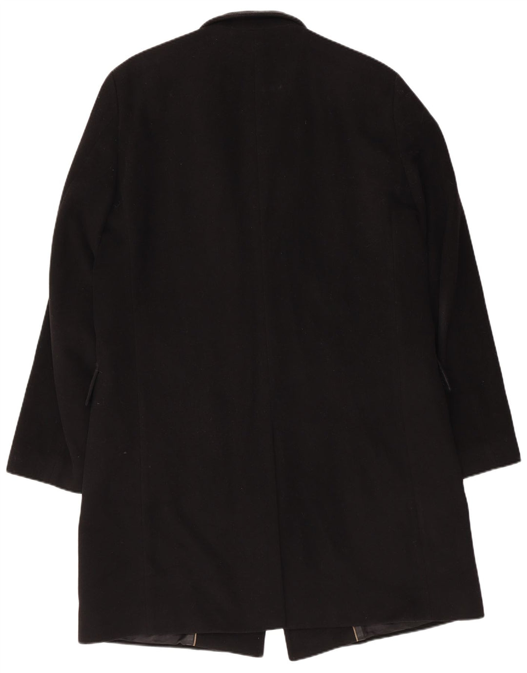 Hugo Boss Herrenmantel IT 54 2XL Schwarze Schurwolle