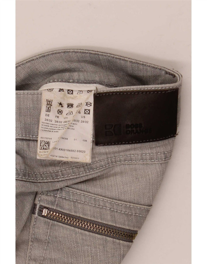 Hugo Boss Damen Slim Jeans W28 L32 Graue Baumwolle
