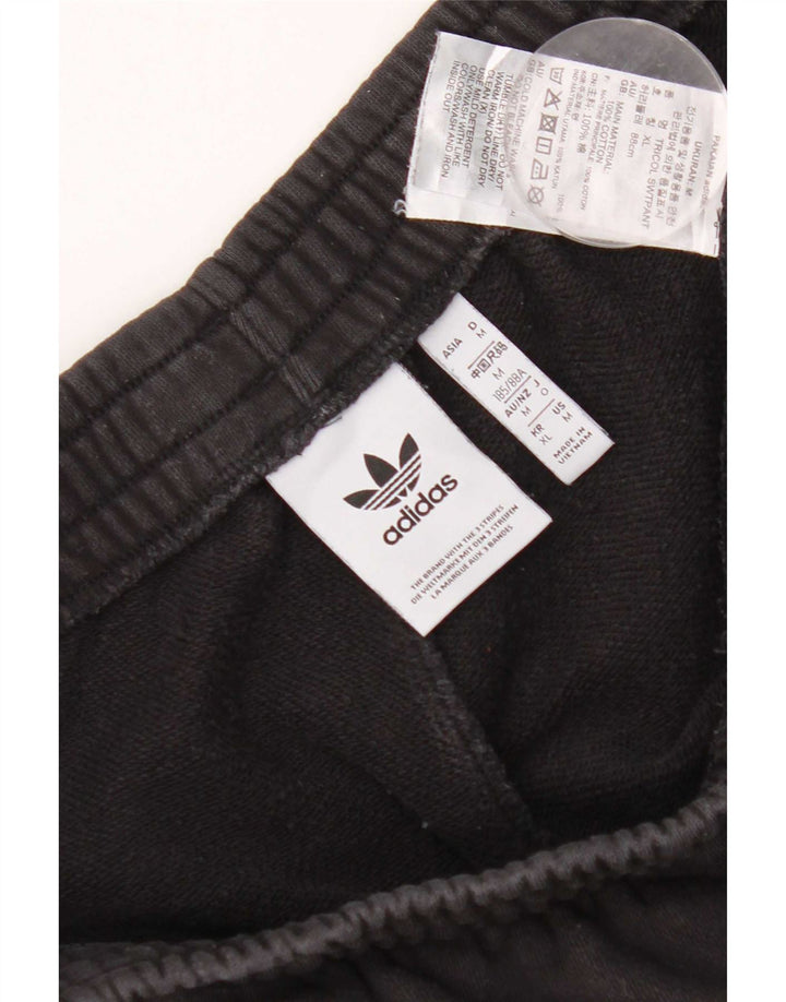 Adidas Herren-Trainingshose mit Grafik, mittelschwarz, Baumwolle