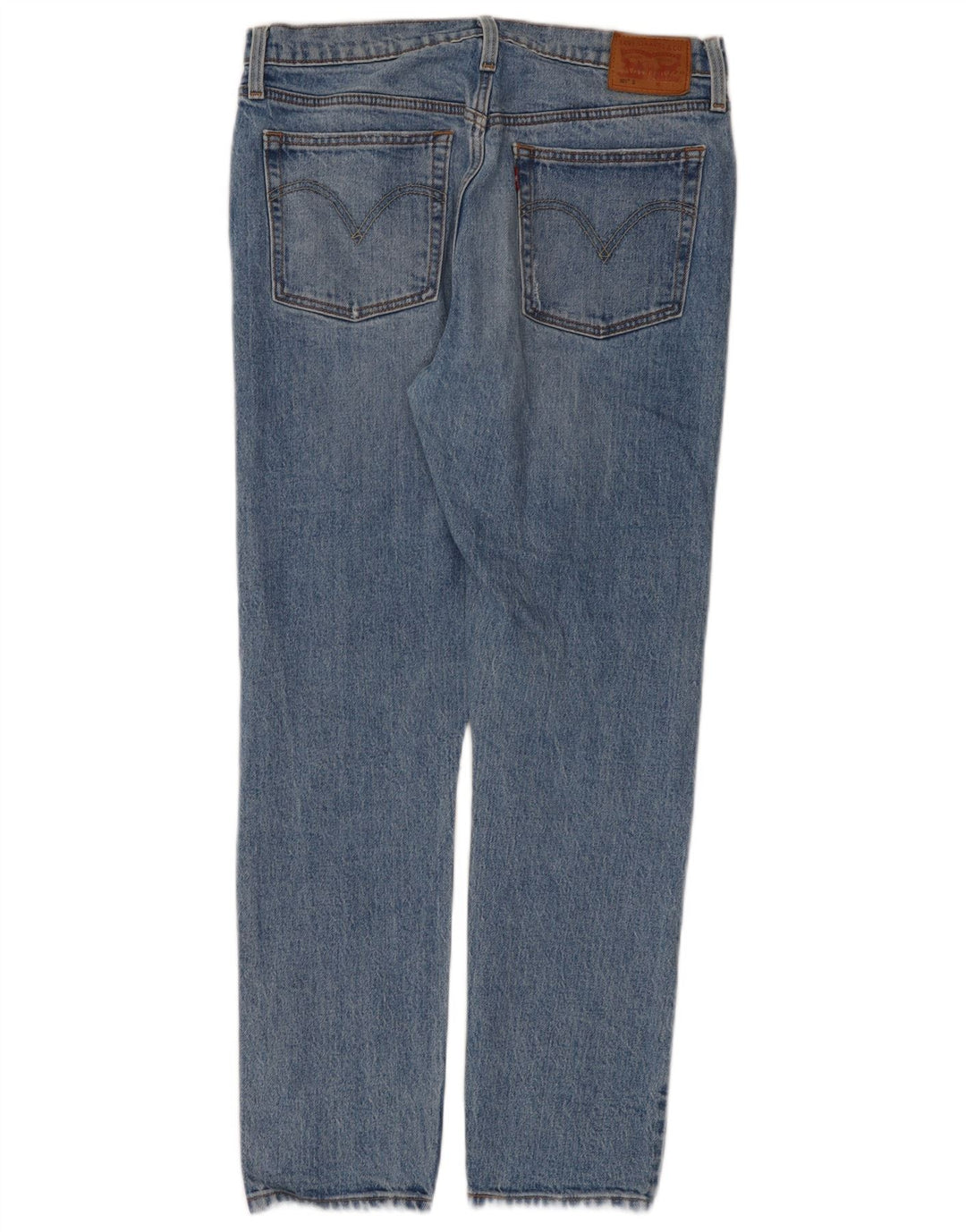 Levi's Damen 501 Distressed Straight Jeans W30 L30 Blaue Baumwolle