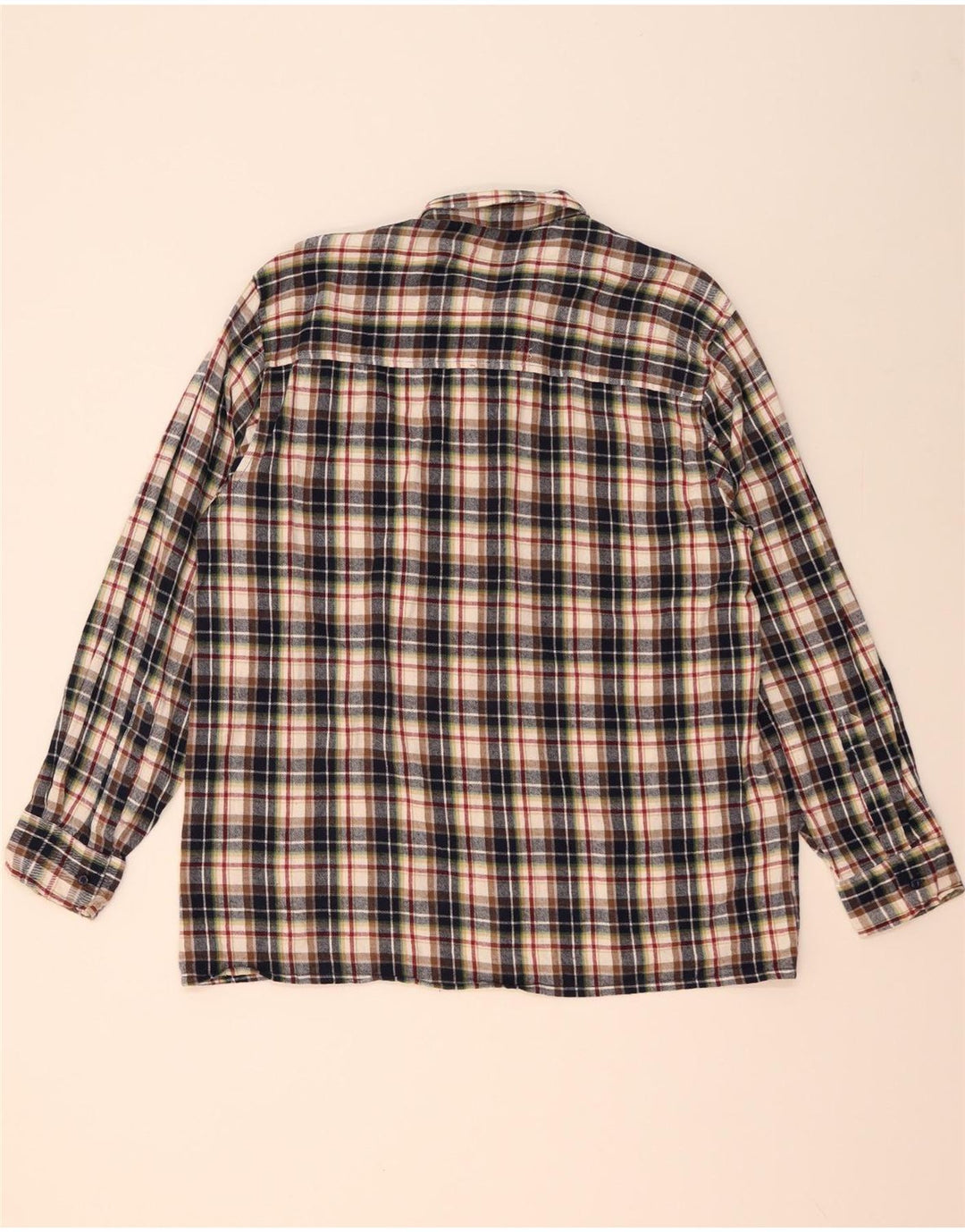 Follie Herrenhemd, Größe 43/44, XL, mehrfarbig, kariert, Baumwolle