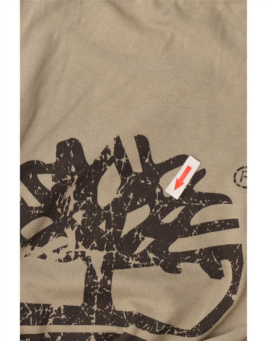 Timberland Herren-T-Shirt mit Grafik, Größe S, Khaki, Baumwolle