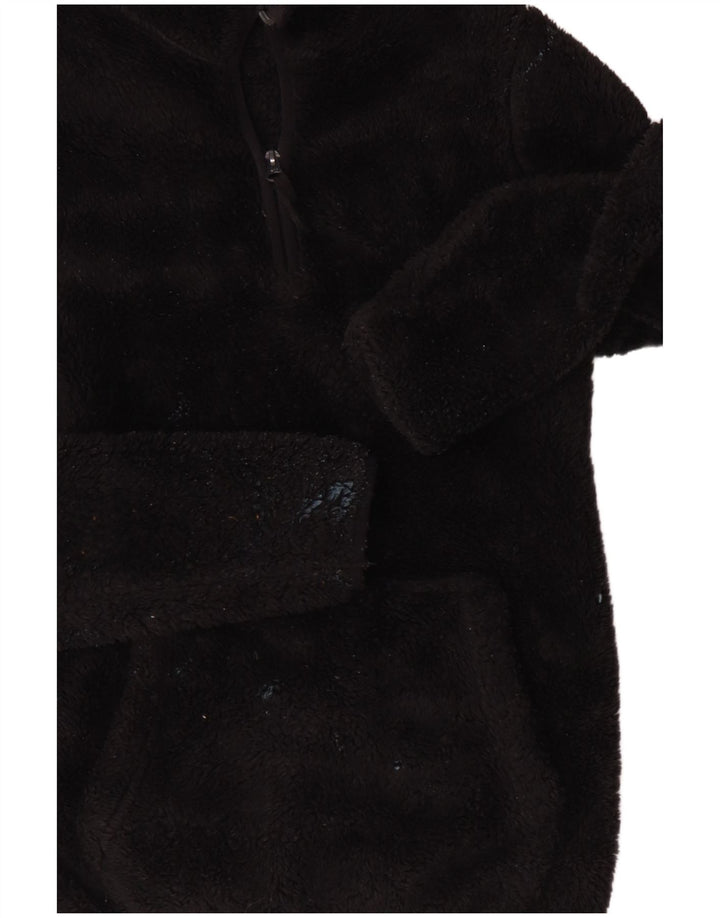 Mountain Warehouse Damen-Fleecepullover mit Reißverschluss am Hals, UK 12, Mittelschwarz