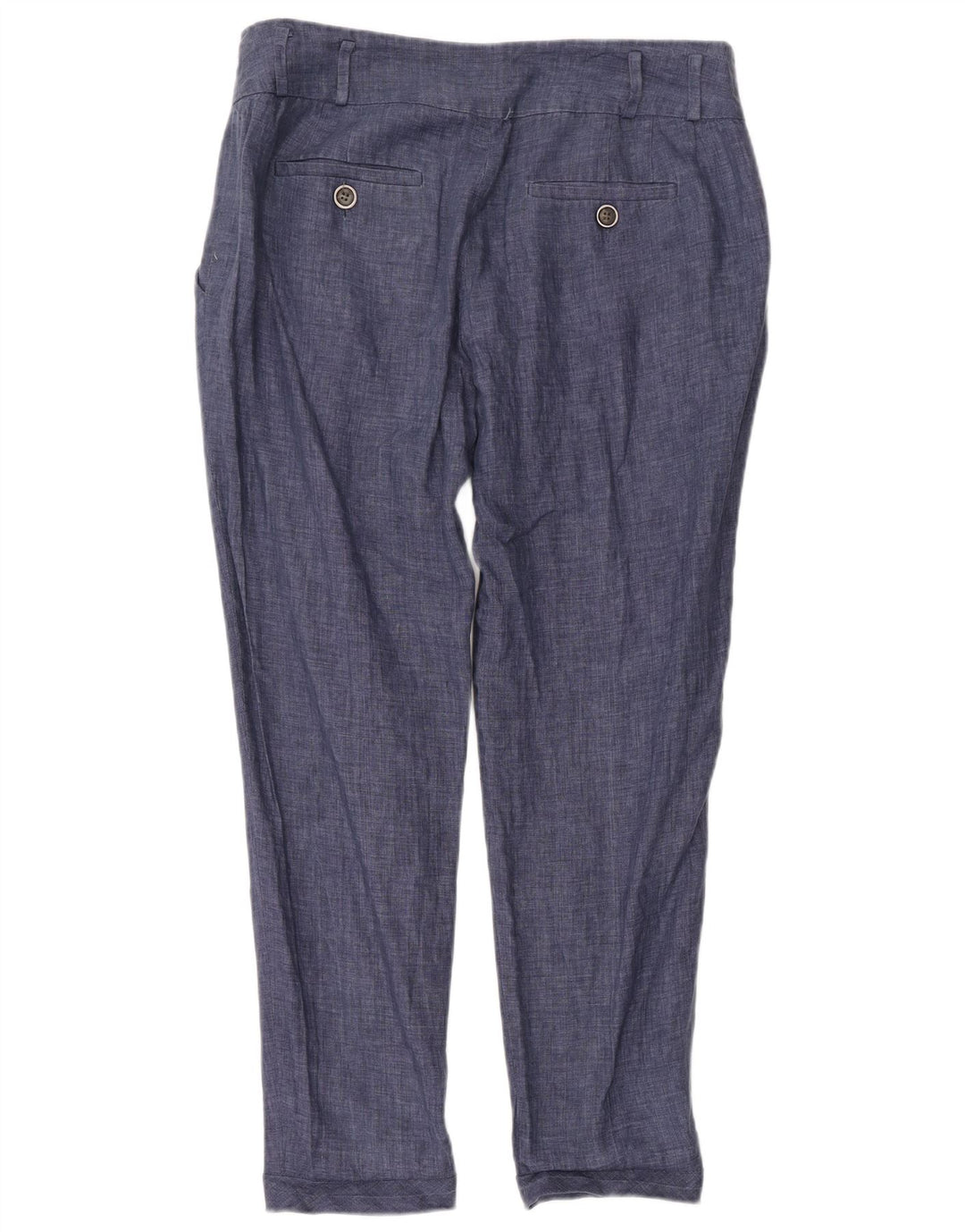 Zara Damen Chino-Hose mit Pegged, Größe M, W28, L28, Marineblau