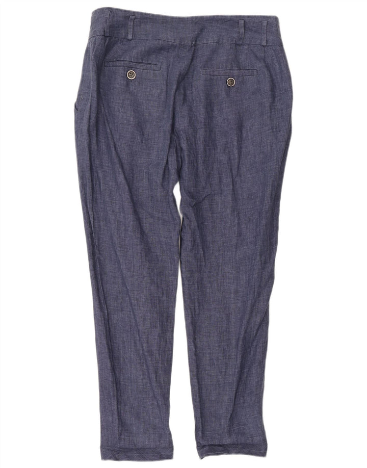 Zara Damen Chino-Hose mit Pegged, Größe M, W28, L28, Marineblau