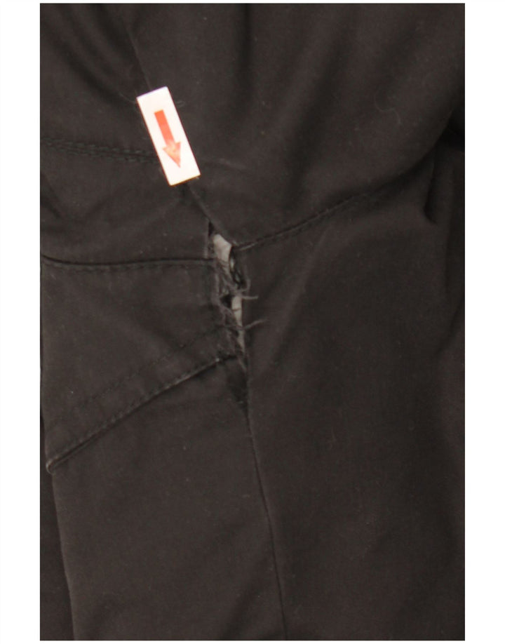 Überprüfen Sie Herren-Kapuzen-Utility-Jacke UK 40 Large Schwarz Polyester