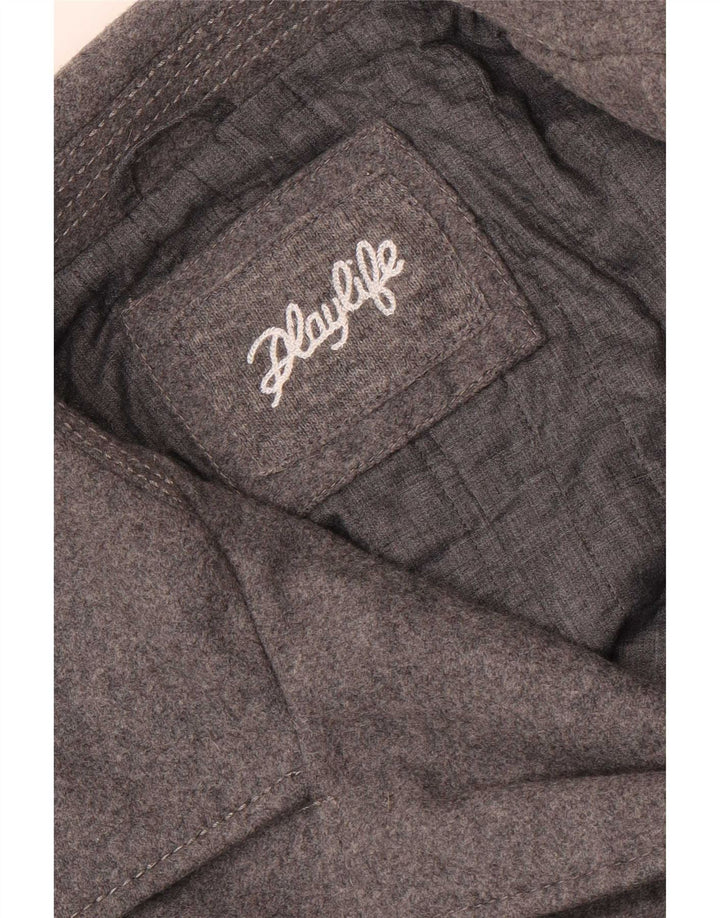 Playlife Herrenmantel UK 40 Large Grau