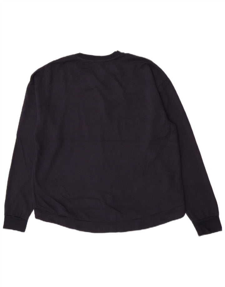 Ted Baker Damen-Sweatshirt-Pullover, Größe 4, groß, marineblaue Viskose