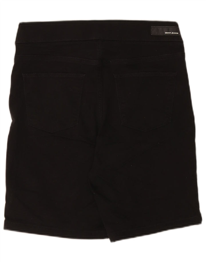 Dkny Damen Bermudashorts W30 Mittelschwarze Baumwolle