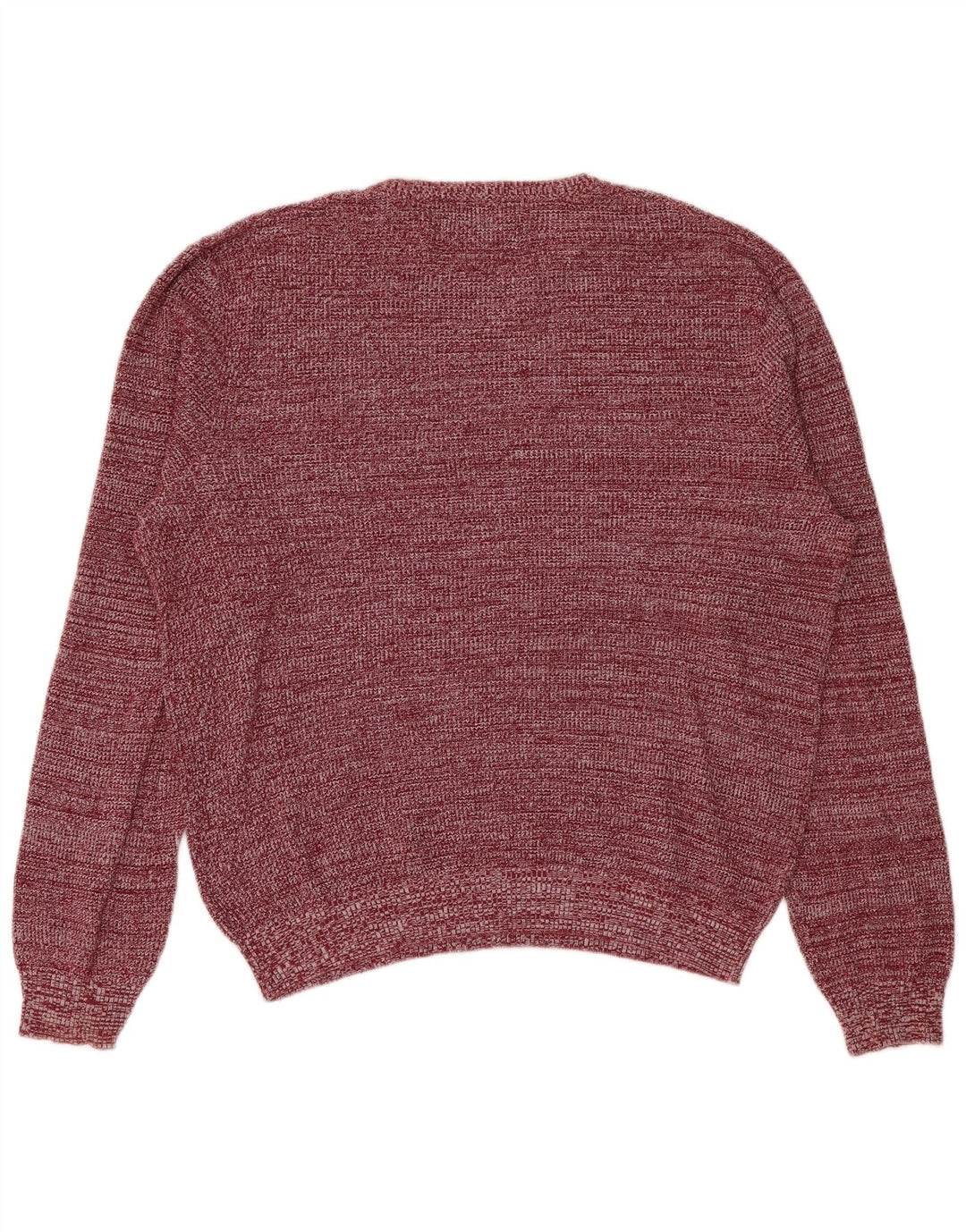 Penguin Herren-Pullover mit Rundhalsausschnitt, groß, kastanienbraun gesprenkelte Baumwolle