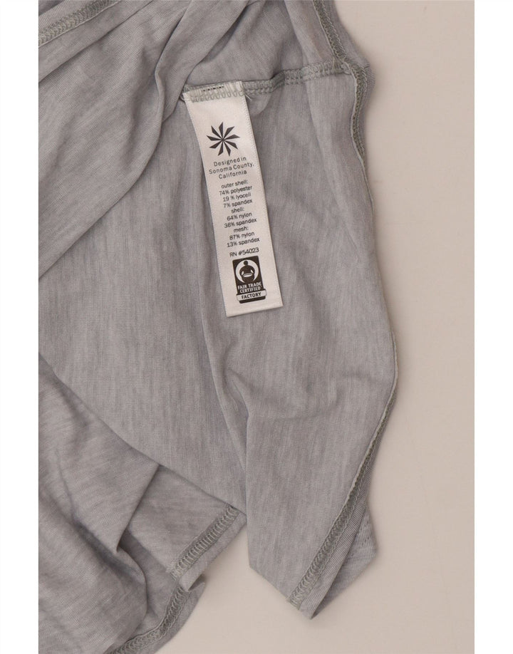 Athleta Damen Weste Top UK 10 Small Grau Polyester