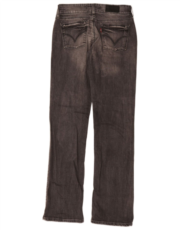 Levi's Damen 570 Straight Jeans W28 L31 Graue Baumwolle