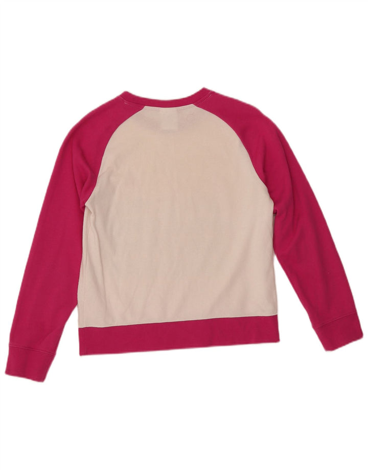 CHAMPION Sweatshirt-Pullover für Mädchen, 11–12 Jahre, groß, rosa, Farbblock