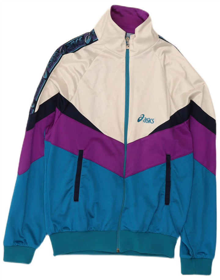 Asics Herren-Trainingsanzug-Top-Jacke IT 50, mittelgroß, mehrfarbig, Farbblock