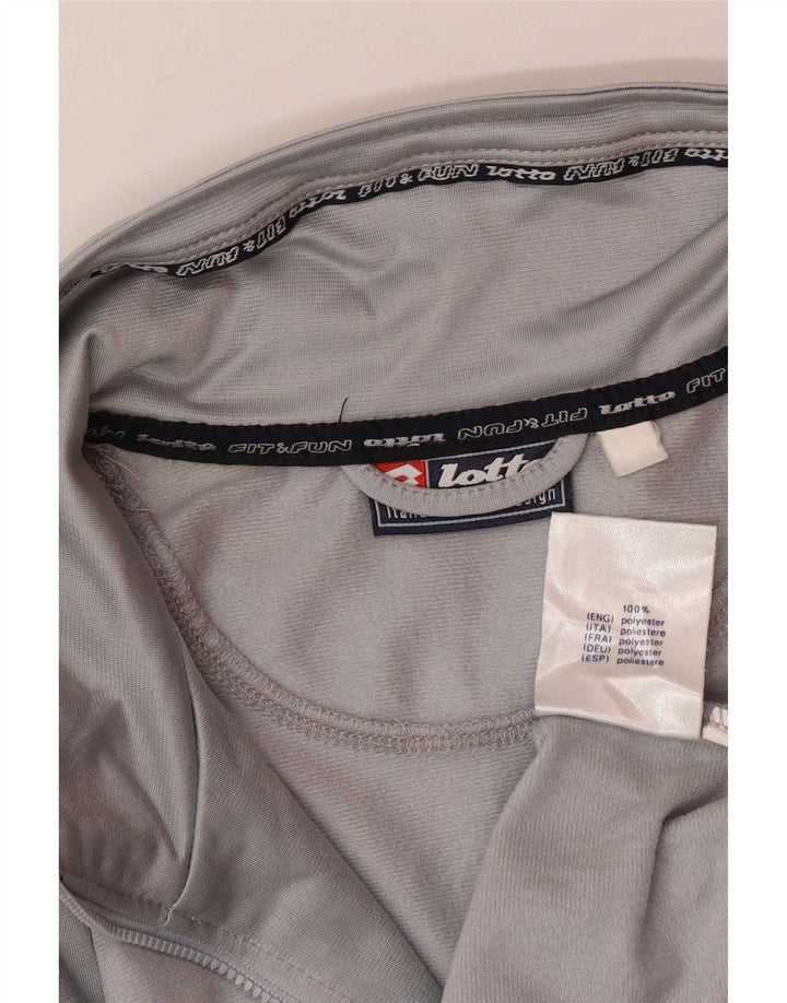 Lotto Damen-Trainingsanzug-Oberteil, übergroß, Jacke, UK 16, Größe L, Grau, Farbblock