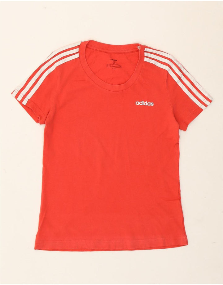 Adidas Damen T-Shirt Top UK 8/10 Small Rot