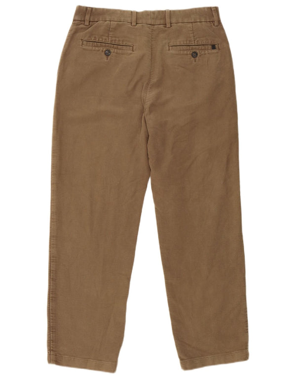 Marks & Spencer Damen Regular Chinohose W32 L29 Beige Baumwolle