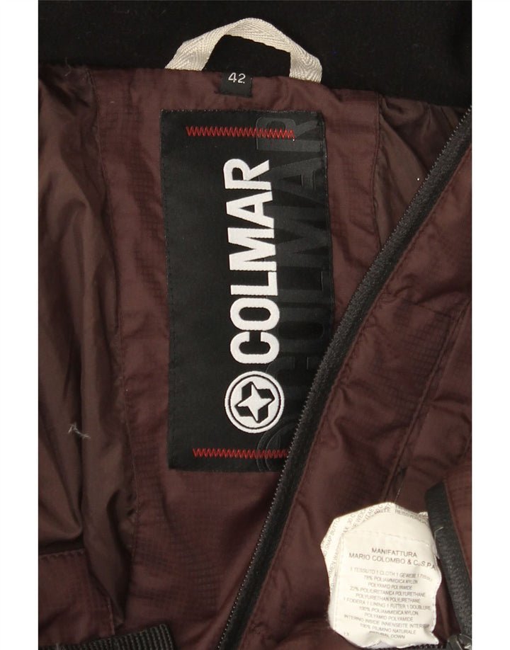 Colmar Damen Wattierte Jacke mit Kapuze IT 42 Mittelbraunes Polyamid