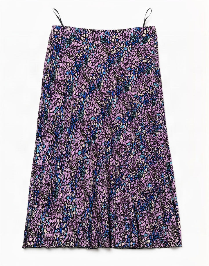 Marks & Spencer Damen A-Linienrock UK 14 Large W34 Mehrfarbig gepunktet