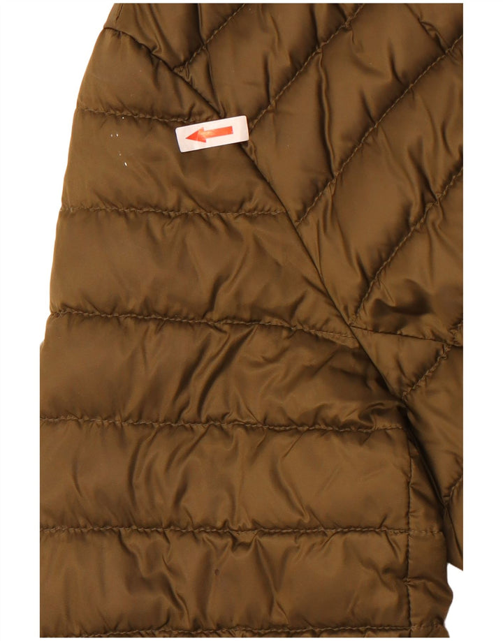 Tommy Hilfiger Wattierter Damenmantel mit Kapuze, UK 14, Medium Khaki, Polyamid