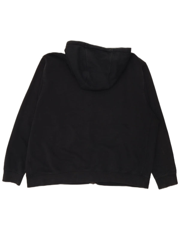 Nike Herren-Kapuzenpullover mit Reißverschluss, 2XL, schwarze Baumwolle