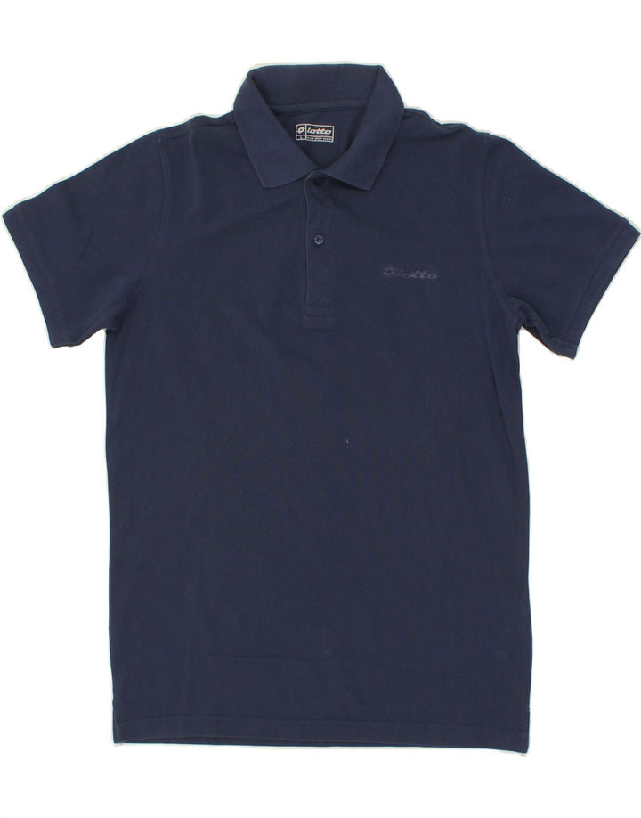 LOTTO Mens Polo Shirt Large Navy Blue Cotton Vintage Lotto and Second-Hand Lotto from Messina Hembry 