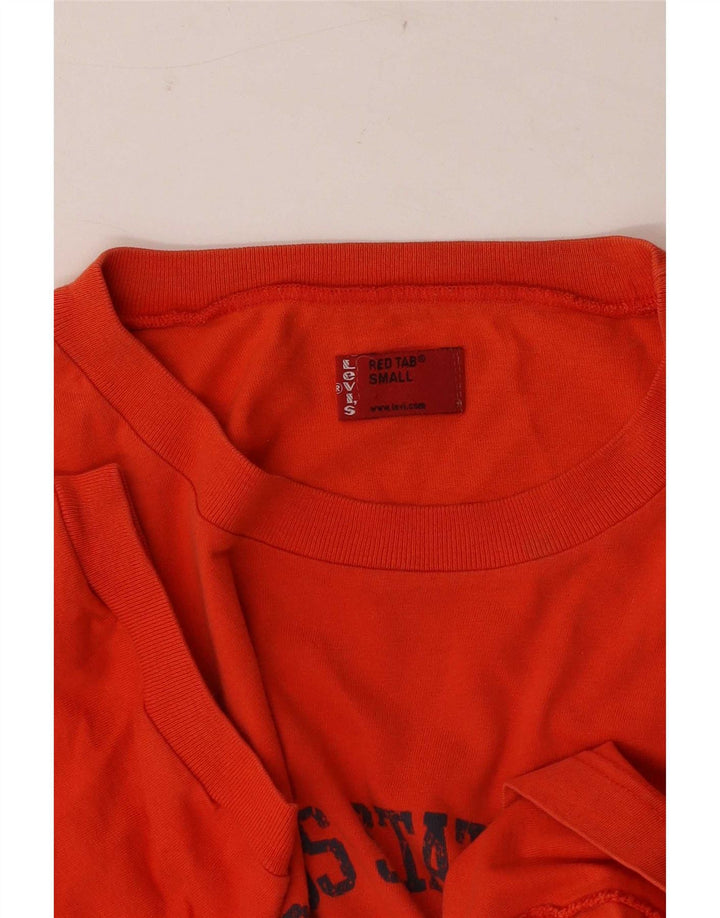 Levi's Herren-T-Shirt mit Grafik, Größe S, Orange