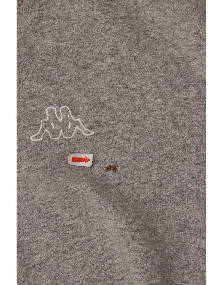 Kappa Damen Crop Top Langarm UK 18 XL Grau