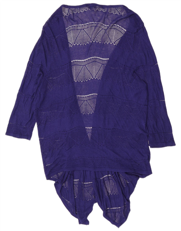 Marks & Spencer Damen Autograph Durchsichtiges Cardigan-Oberteil UK 18 XL Blau