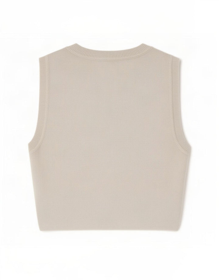 Zara Damen Crop Vest Top UK 8 Small Weiß