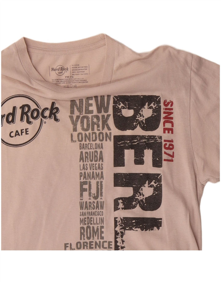 Hard Rock Cafe Boys Berlin Graphic T-Shirt Top 15–16 Jahre Medium Weiß