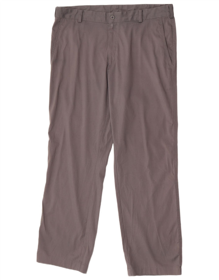 Nike Herren Dri Fit Straight Chino Hose W36 L30 Graues Polyester
