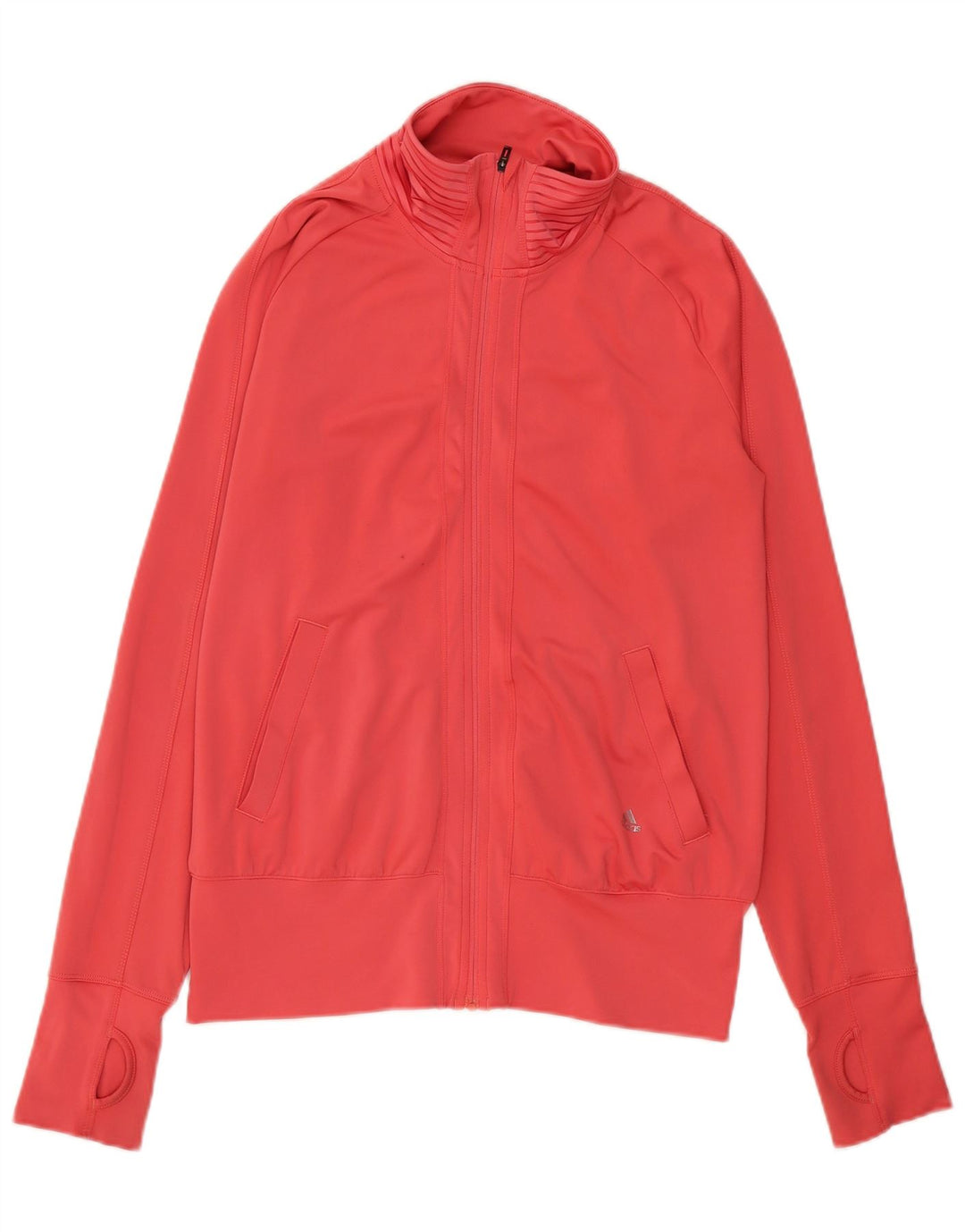 Adidas Damen Trainingsanzug Top Jacke UK 12/14 Mittelrosa Polyester