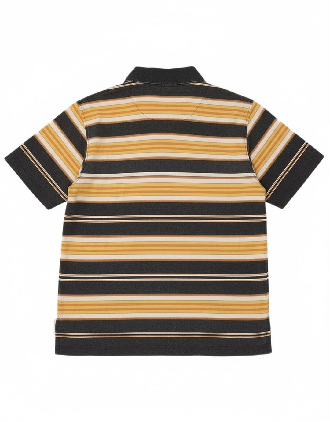 Marlboro Classics Herren-Poloshirt, klein, gelb gestreift, Baumwolle