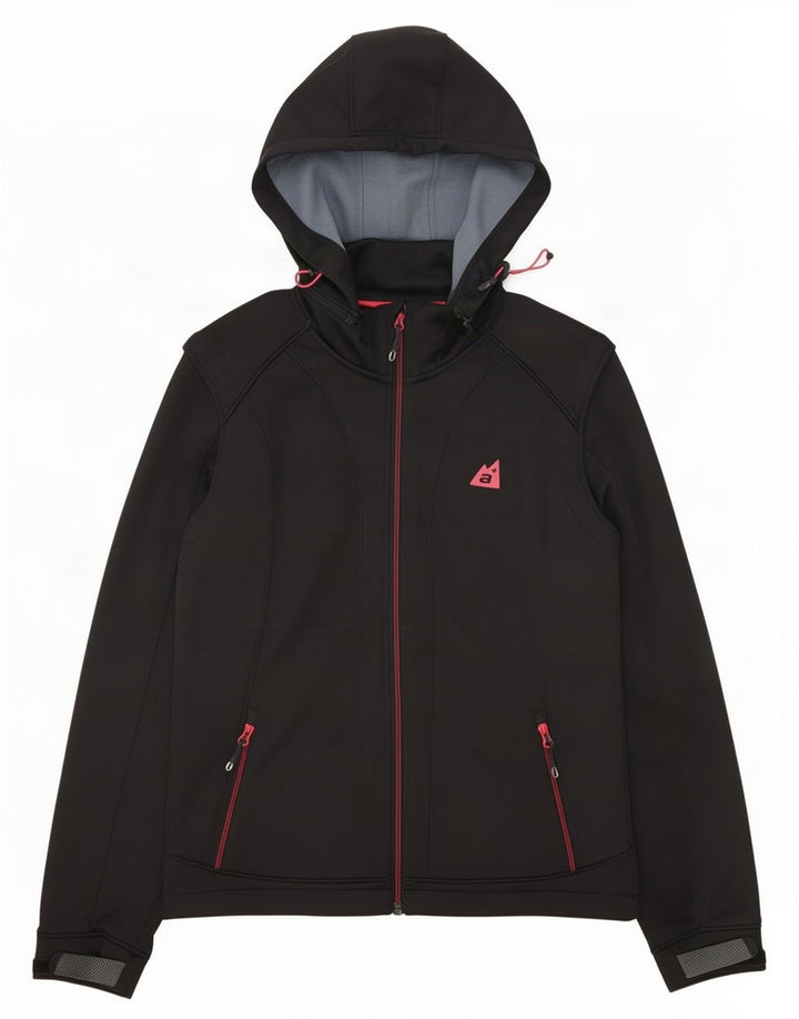 Alpen Moden Damen-Windbreakerjacke mit Kapuze, UK 18, XL, Schwarz, Polyester