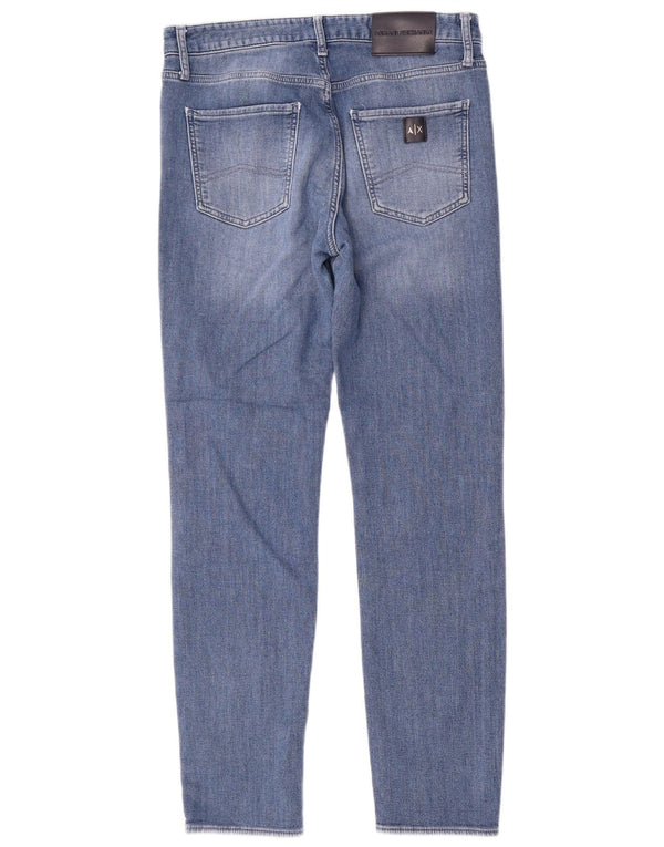 Armani Exchange Damen Slim Jeans W32 L32 Blaue Baumwolle