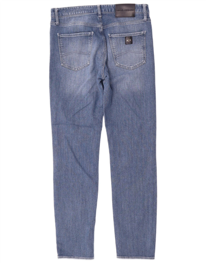 Armani Exchange Damen Slim Jeans W32 L32 Blaue Baumwolle