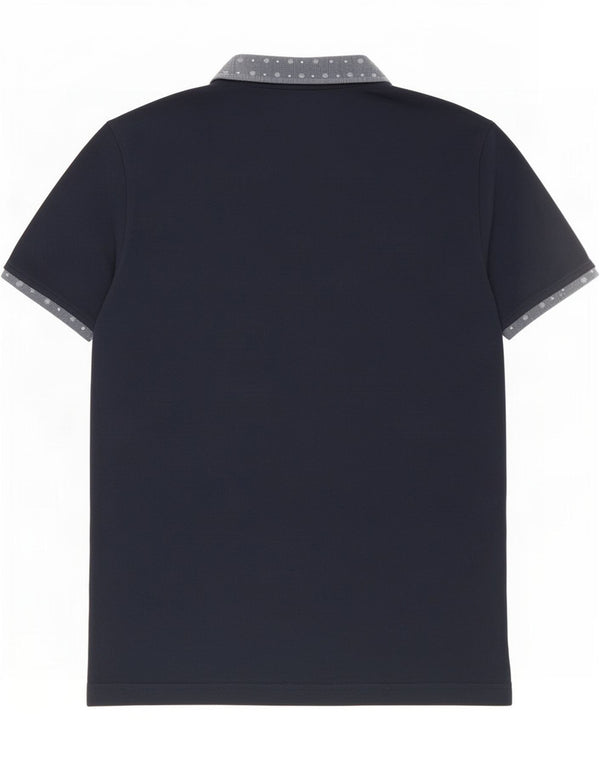 Penguin Herren Heritage Slim Fit Poloshirt XL Marineblau Colourblock Baumwolle
