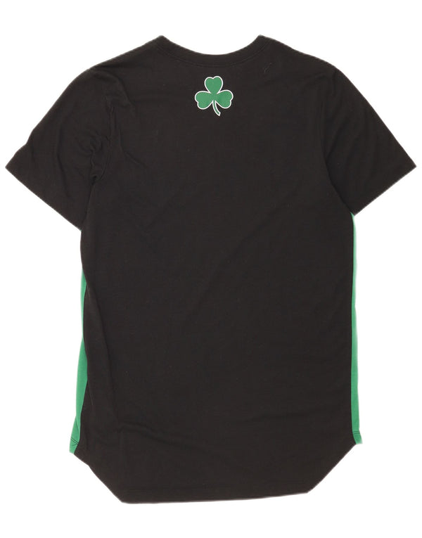 Nike Herren Boston Celtics Grafik-T-Shirt aus mittelschwarzem Polyester