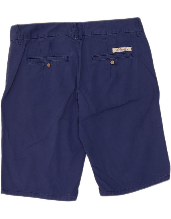 Tommy Hilfiger Damen Chinoshorts W28 mittelblaue Baumwolle
